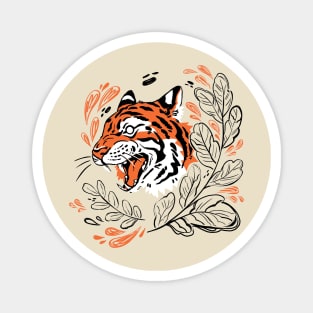 Tiger Attack Magnet